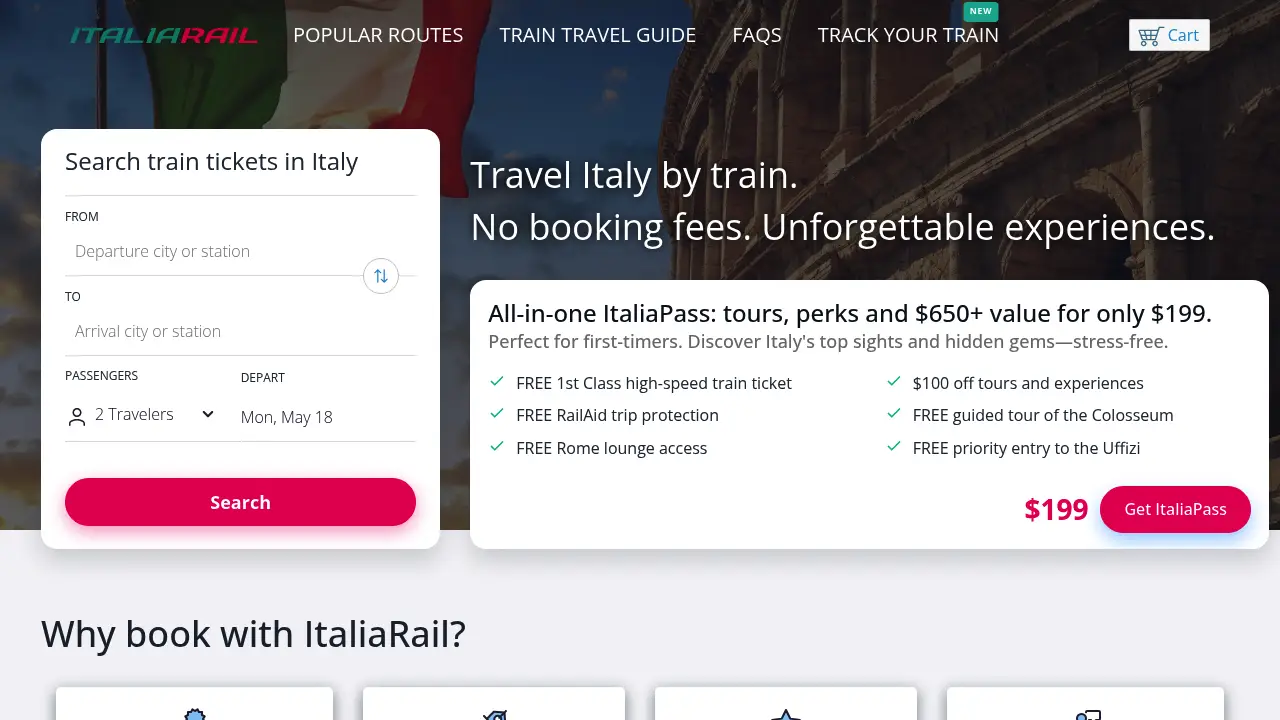 Italiarail Coupons