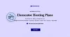Save 75% on Elementor Managed WordPress Hosting Plans Elementor Website Builder & 247 Support. Limited-time discount offer. Act now!