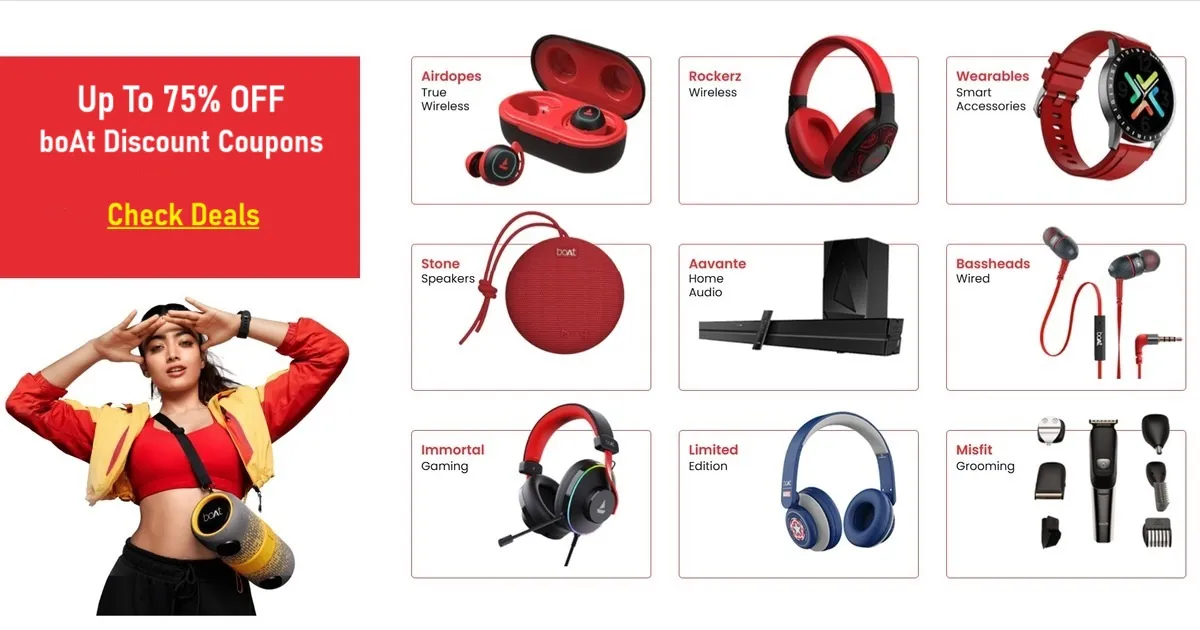 Categories of boAt products