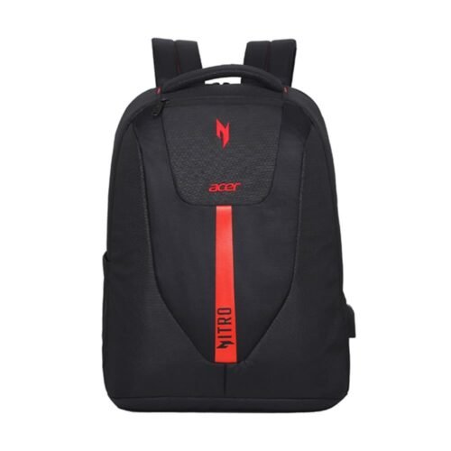 Acer Nitro Airmesh Padded Backpack (Black and Red)