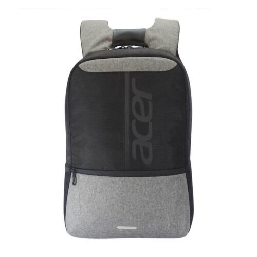 Acer Lite Extra Soft Padded Notebook Backpack Panel with Airmesh (16 Litre Capacity/Heavy Duty SBS Zippers/Premium 1680D Polyester Fabric) Premium Bla